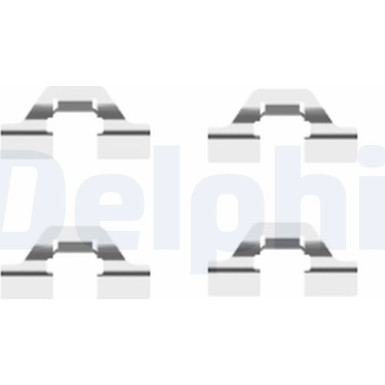 Delphi Zubehörsatz, Scheibenbremsbelag LX0430