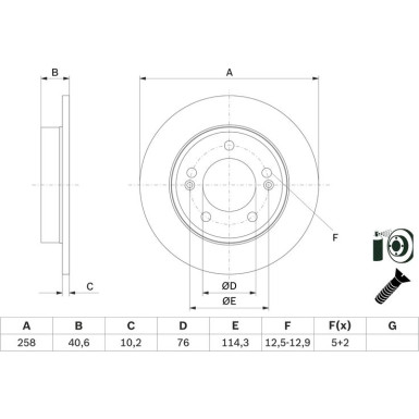 Bremsscheibe 0 986 479 E68