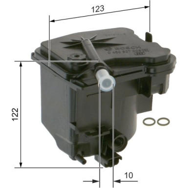 BOSCH Kraftstofffilter 0 450 907 006