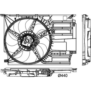 Lüfter, Motorkühlung CFF 405 000P Lüfter, Motorkühlung CFF 405 000P