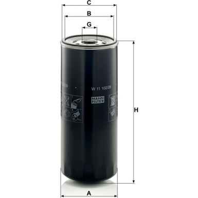 Mann-Filter Ölfilter W 11 102/28 Mann-Filter Ölfilter W 11 102/28