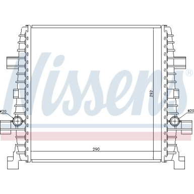 Nissens Niedertemperaturkühler, Ladeluftkühler 60358