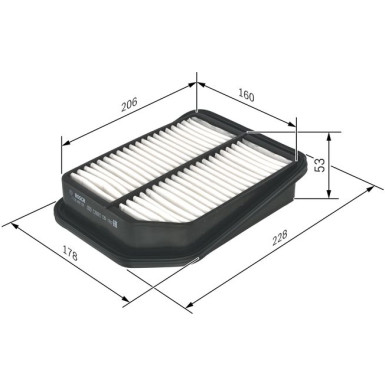 BOSCH F 026 400 125 Luftfilter BOSCH F 026 400 125 Luftfilter