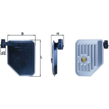 Knecht Hydraulikfilter, Automatikgetriebe HX 156