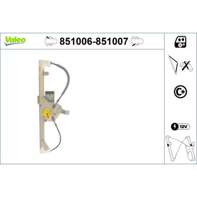 Valeo Fensterheber 851006
