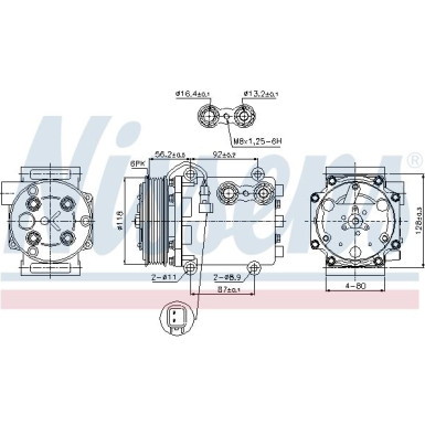 Kompressor, Klimaanlage 89551 Kompressor, Klimaanlage 89551