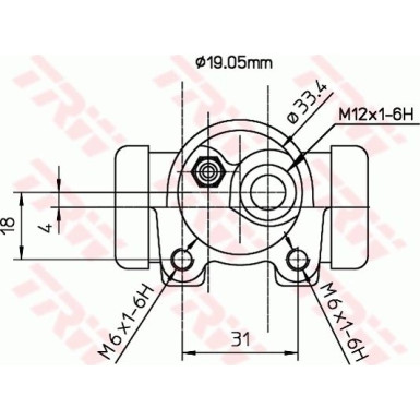 Radbremszylinder BWD129