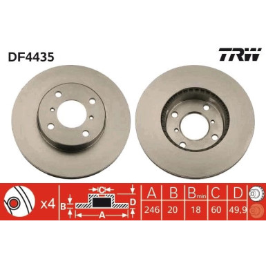 Bremsscheibe DF4435 Bremsscheibe DF4435