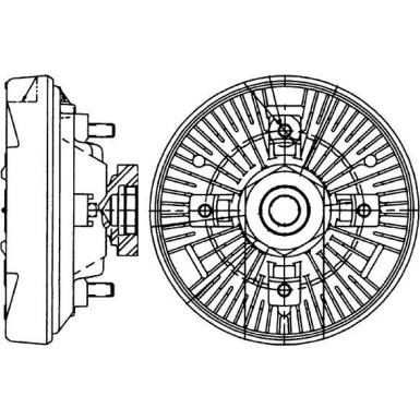 Mahle Kupplung, Kühlerlüfter BEHR Premium Line CFC 232 000P