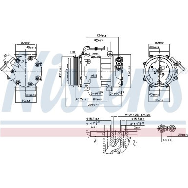 Nissens Kompressor, Klimaanlage FIRST FIT 89347