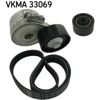SKF Keilrippenriemensatz VKMA 33069