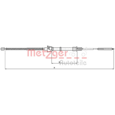 Metzger Seilzug, Feststellbremse 10.7134 Metzger Seilzug, Feststellbremse 10.7134