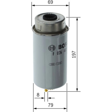 Kraftstofffilter F 026 402 122