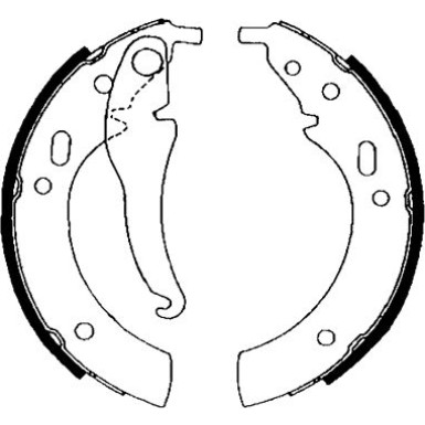 Bremsbackensatz 8DB 355 000-121 Bremsbackensatz 8DB 355 000-121