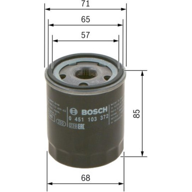 BOSCH 0 451 103 372 Ölfilter BOSCH 0 451 103 372 Ölfilter