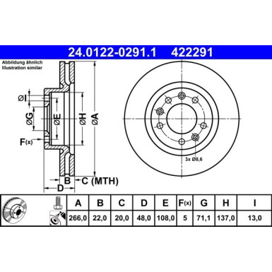 Bremsscheibe 24.0122-0291.1