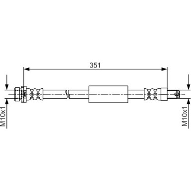 BOSCH Bremsschlauch 1 987 481 705