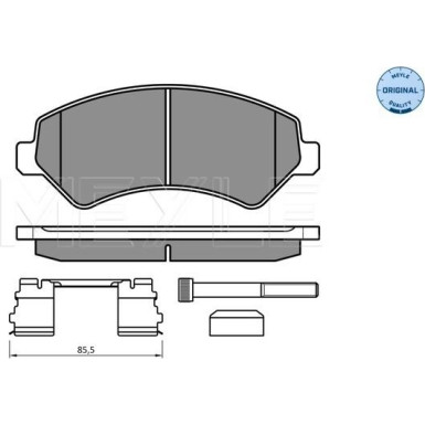 Bremsbelagsatz, Scheibenbremse 025 244 6619/W2 Bremsbelagsatz, Scheibenbremse 025 244 6619/W2