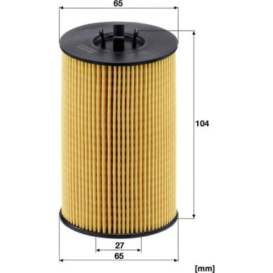 MANN-FILTER HU 7020 z Ölfilter mit Dichtung