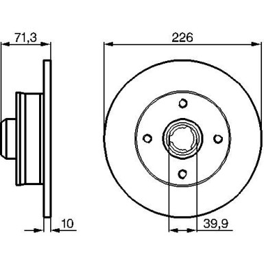 BOSCH Bremsscheibe 0 986 478 331 BOSCH Bremsscheibe 0 986 478 331