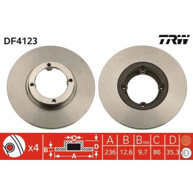 Bremsscheibe DF4123 Bremsscheibe DF4123