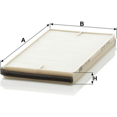 MANN-FILTER CU 22 002-2 Innenraumfilter, Partikelfilter