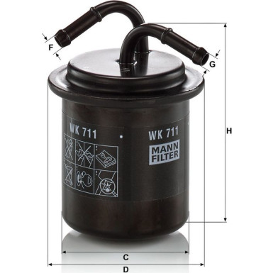 Kraftstofffilter WK 711