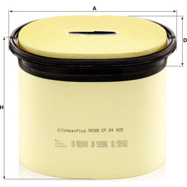 MANN-FILTER CP 24 420 Luftfilter MANN-FILTER CP 24 420 Luftfilter