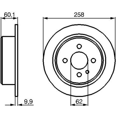 BOSCH Bremsscheibe 0 986 478 034