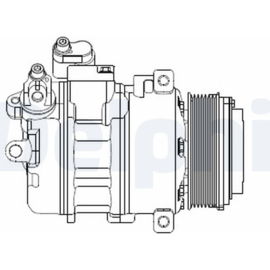 Delphi Kompressor, Klimaanlage CS20370