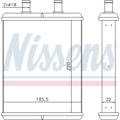 Nissens Wärmetauscher, Innenraumheizung 71817 Nissens Wärmetauscher, Innenraumheizung 71817