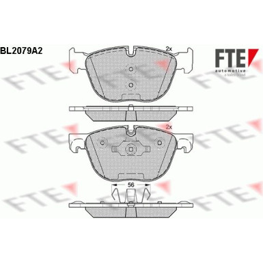 FTE Bremsbelagsatz, Scheibenbremse 9010663 FTE Bremsbelagsatz, Scheibenbremse 9010663