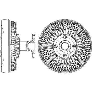 Mahle Kupplung, Kühlerlüfter BEHR Premium Line CFC 235 000P