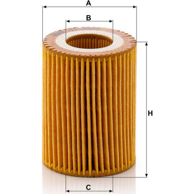 MANN-FILTER HU 7003 x Ölfilter mit Dichtung, Filtereinsatz