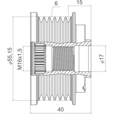 Valeo Generatorfreilauf VALEO NEW SPARE PART 588440