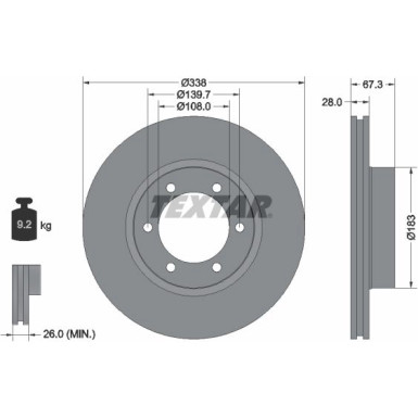Bremsscheibe 92137303 Bremsscheibe 92137303