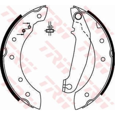 TRW Bremsbackensatz GS6233