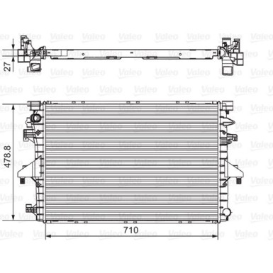 Kühler, Motorkühlung 701654 Kühler, Motorkühlung 701654
