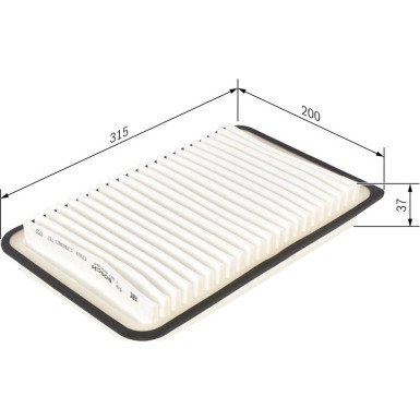 BOSCH 1 987 429 184 Luftfilter BOSCH 1 987 429 184 Luftfilter