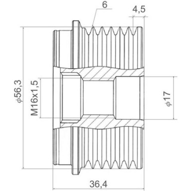 Valeo Generatorfreilauf VALEO NEW SPARE PART 588431