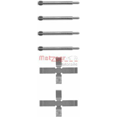 Metzger Zubehörsatz, Scheibenbremsbelag 109-0980 Metzger Zubehörsatz, Scheibenbremsbelag 109-0980