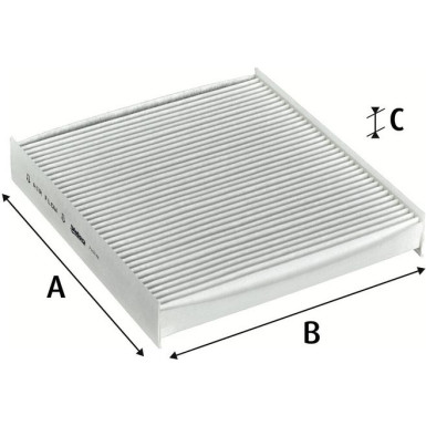 Valeo Filter, Innenraumluft VALEO ESSENTIAL 715746