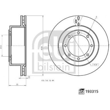 Bremsscheibe 193315 Bremsscheibe 193315