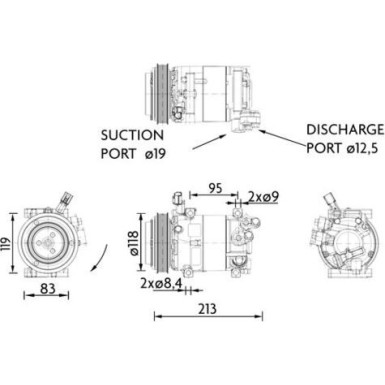 Kompressor, Klimaanlage ACP 1468 000P Kompressor, Klimaanlage ACP 1468 000P