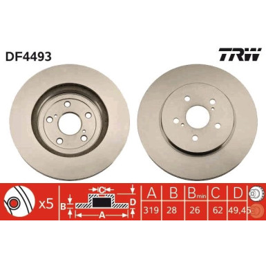 Bremsscheibe DF4493