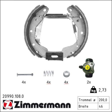 Bremsbackensatz 20990.108.0