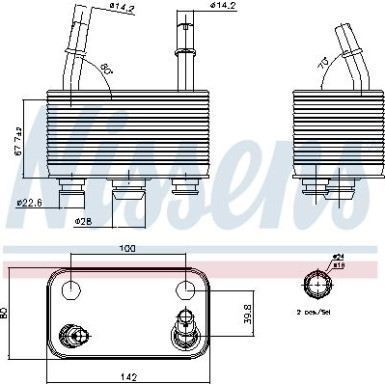Nissens Ölkühler, Automatikgetriebe FIRST FIT 90678