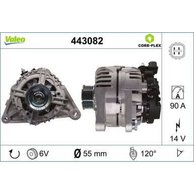 Valeo Generator VALEO CORE-FLEX 443082