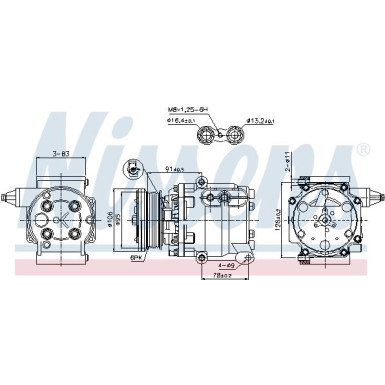 Kompressor, Klimaanlage 89358 Kompressor, Klimaanlage 89358