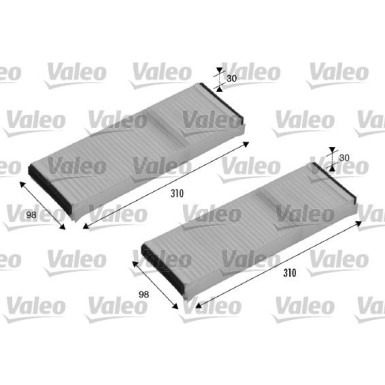 Valeo Filter, Innenraumluft VALEO ESSENTIAL 715500